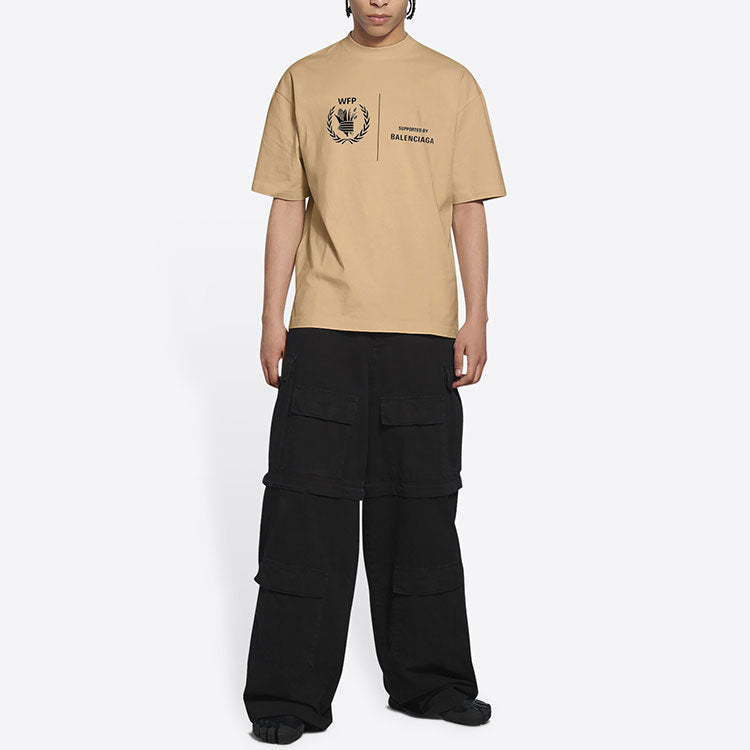 Balenciaga x WFP T-Shirt Medium Fit 'Khaki' 612966THV849605