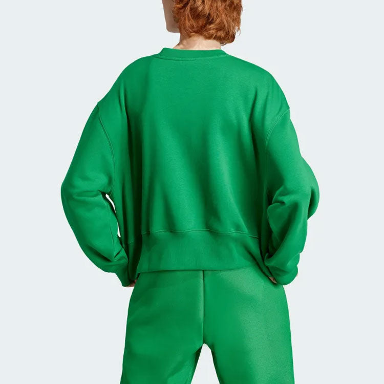 (WMNS) adidas Adicolor Essentials Crew Sweatshirt 'Green' IJ9772