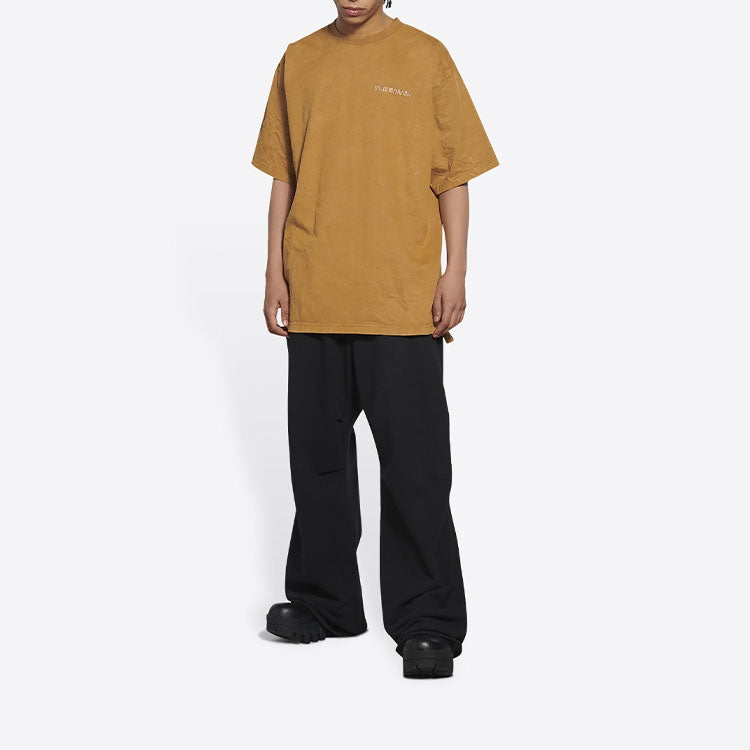 Balenciaga Logo T-Shirt Medium Fit 'Beige' 612966TLVB39504