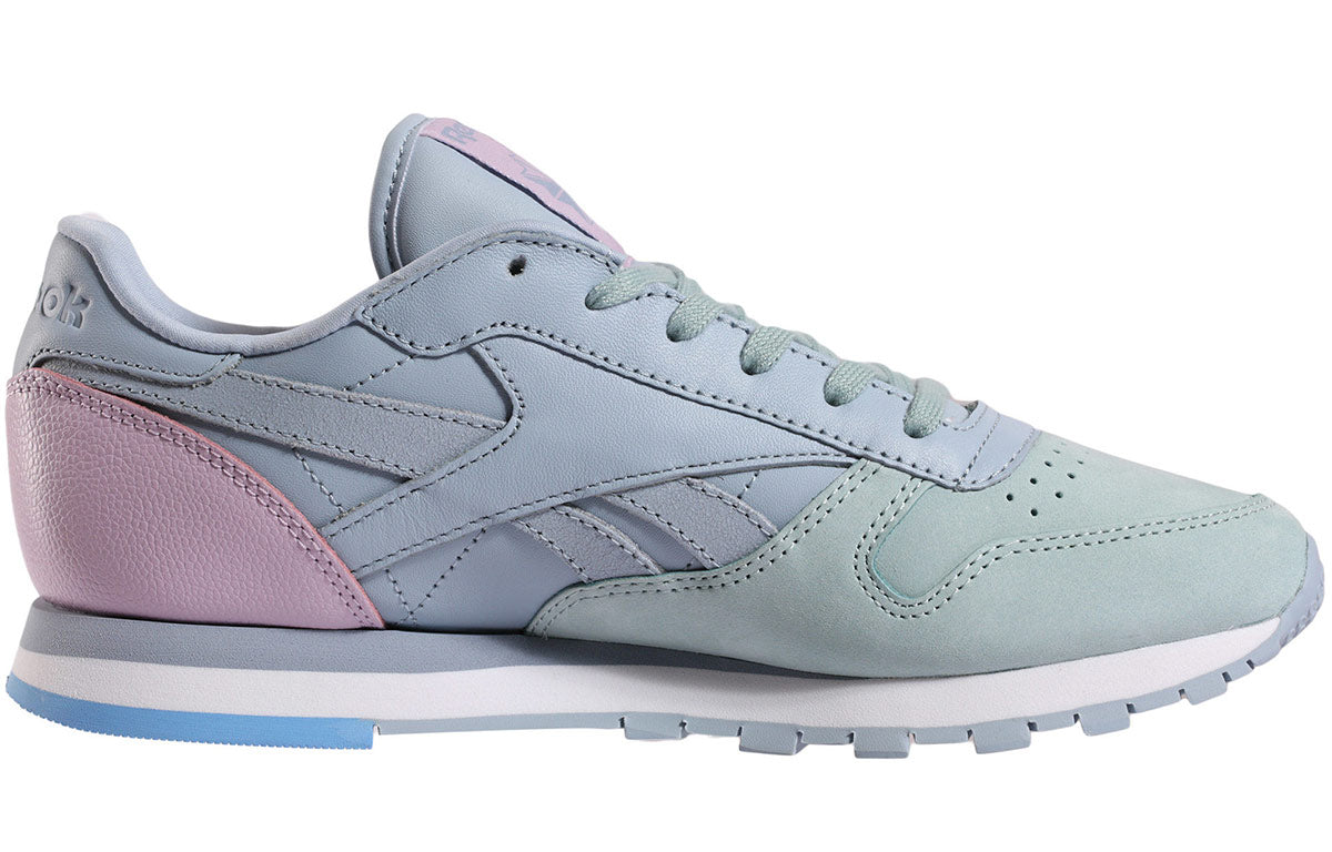 (WMNS) Reebok Classic Leather Sports Casual Shoes 'Blue Green' BS7592