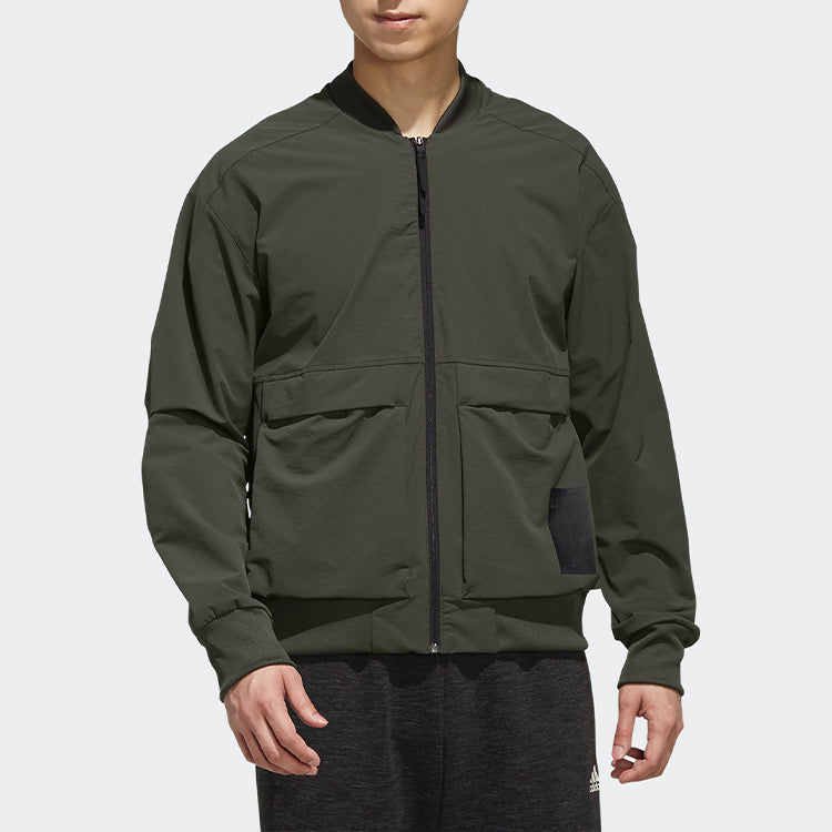 adidas O1 Jkt Bomb Pocket aviator Jacket Brown Green EH3749