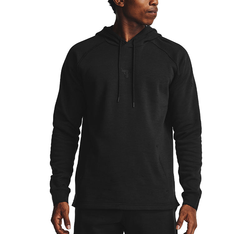 Under Armour Project Rock Charged Cotton Logo Hoodie 'Black' 1357193-001