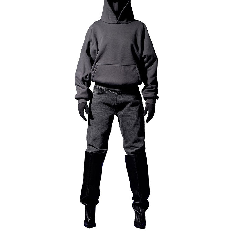 Yeezy Gap SS22 Logo Shrunken Hoodie 'Dark Grey' YEEZY-SS22-212