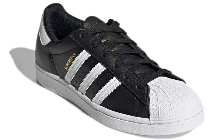 (WMNS) adidas Originals Superstar 'Carbon Black White Gold' H03905