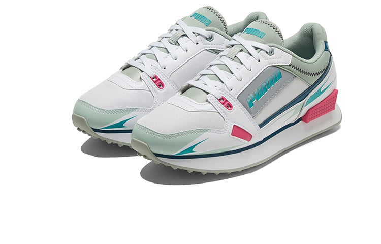 (WMNS) PUMA Mile Rider 'Sunny Getaway - White Viridian Green' 373443-07