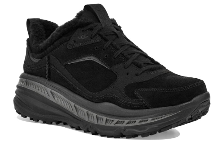 UGG CA805 Spill Seam Low Top Suede Shoes/Sneakers Black 1114150-BTNL