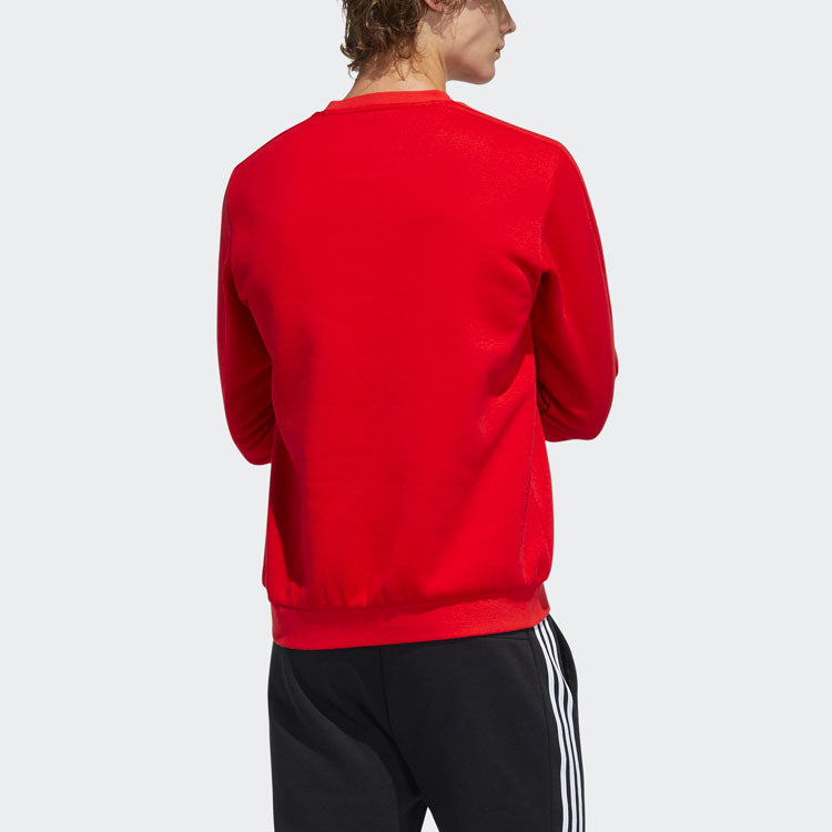 adidas neo M Ssfv1 Sweat Casual Round Neck Pullover Sports Red H52974
