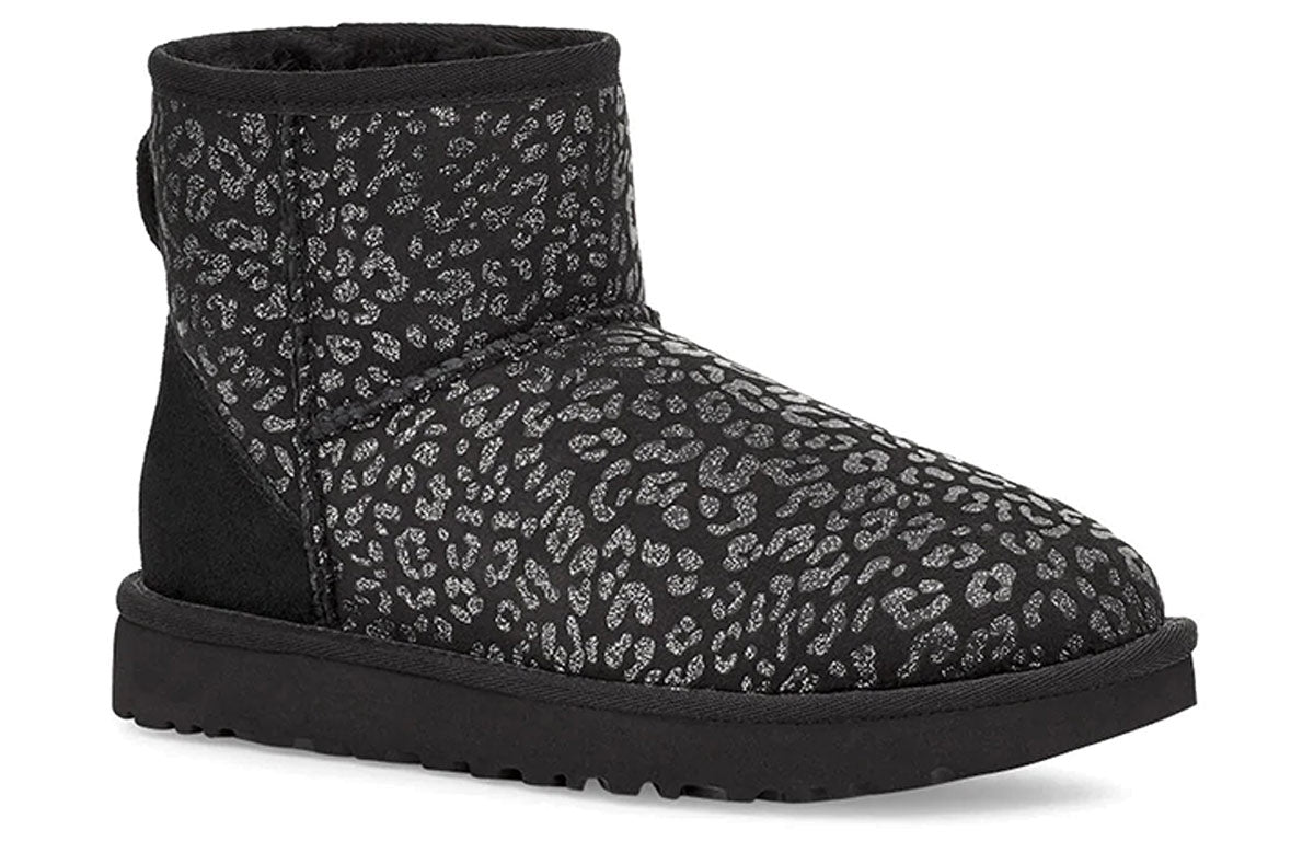 (WMNS) UGG Classic Mini Snow Leopard Black 1113494-BLK