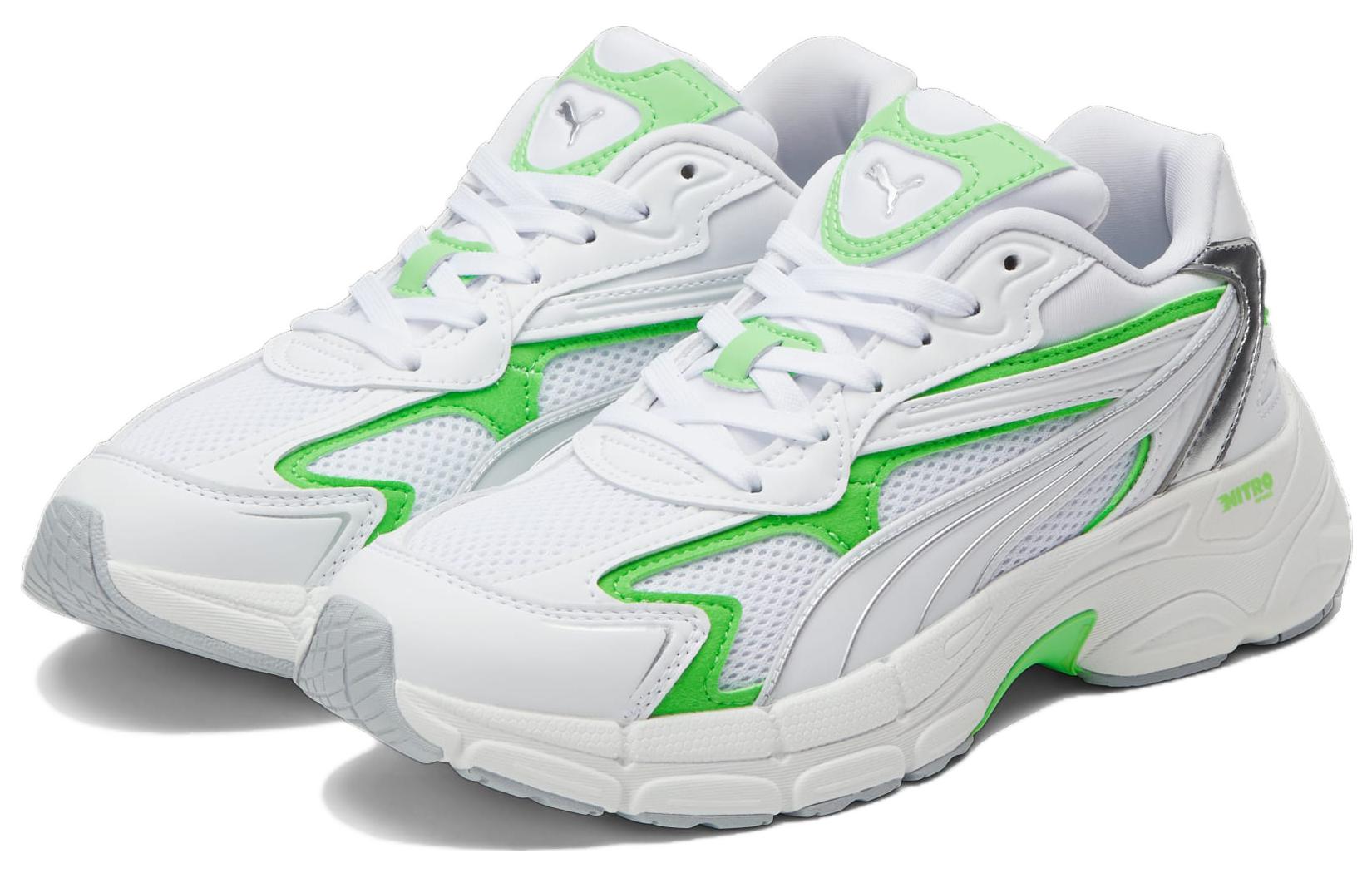(WMNS) PUMA Teveris Nitro 'Metallic - White Summer Green' 391098-07