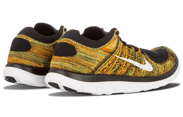 Nike Free 4.0 Flyknit 'Black Green Orange' 631053-006