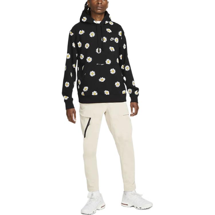 Men's Nike Daisy Full Print Flowers Printing Black DM6908-010