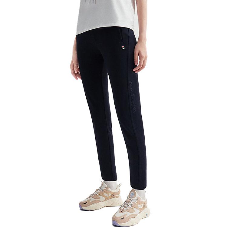 (WMNS) FILA Printing Sports Casual Pants Blue F11W028609F-NV