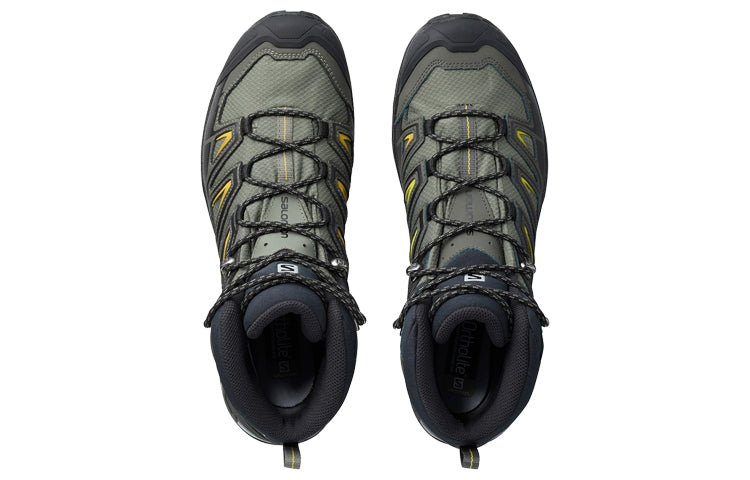 SALOMON X Ultra 3 Wide Mid GTX 'Grey Green' 401295