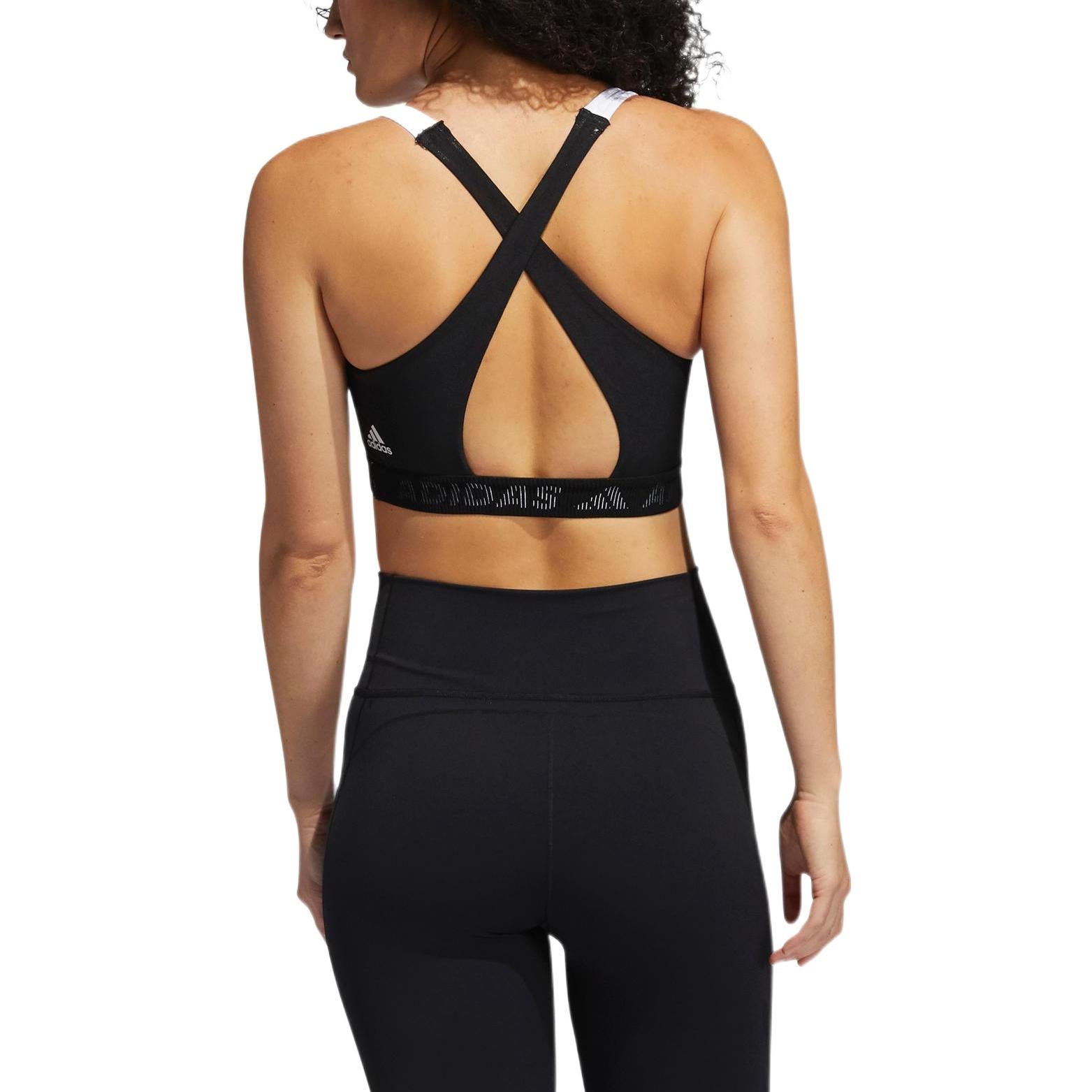 (WMNS) adidas DonAsia Sizing 't Rest 3-Stripes Bra 'White Black' GL0585