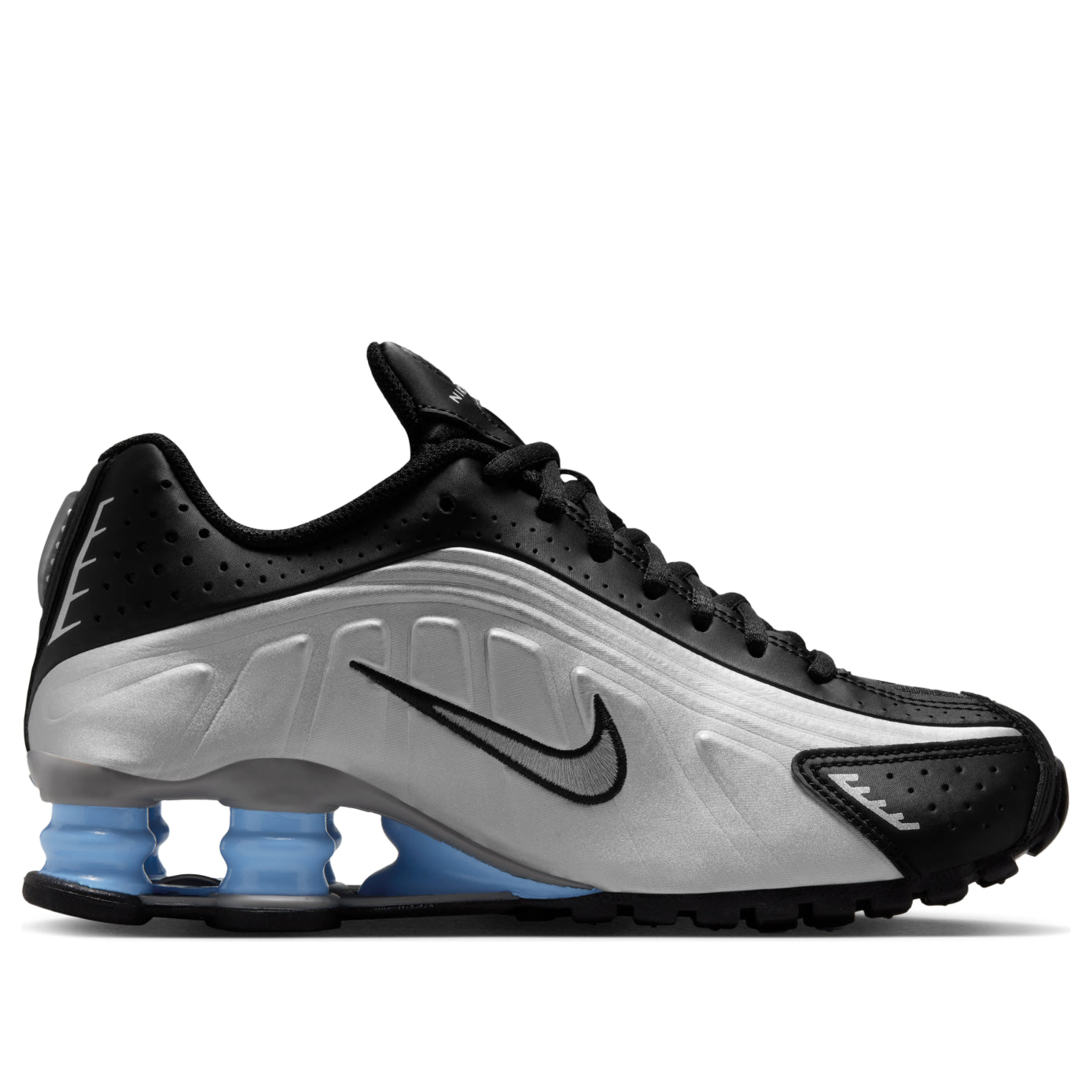 (GS) Nike Shox R4 'Metallic Silver Black Psychic Blue' CW2626-004