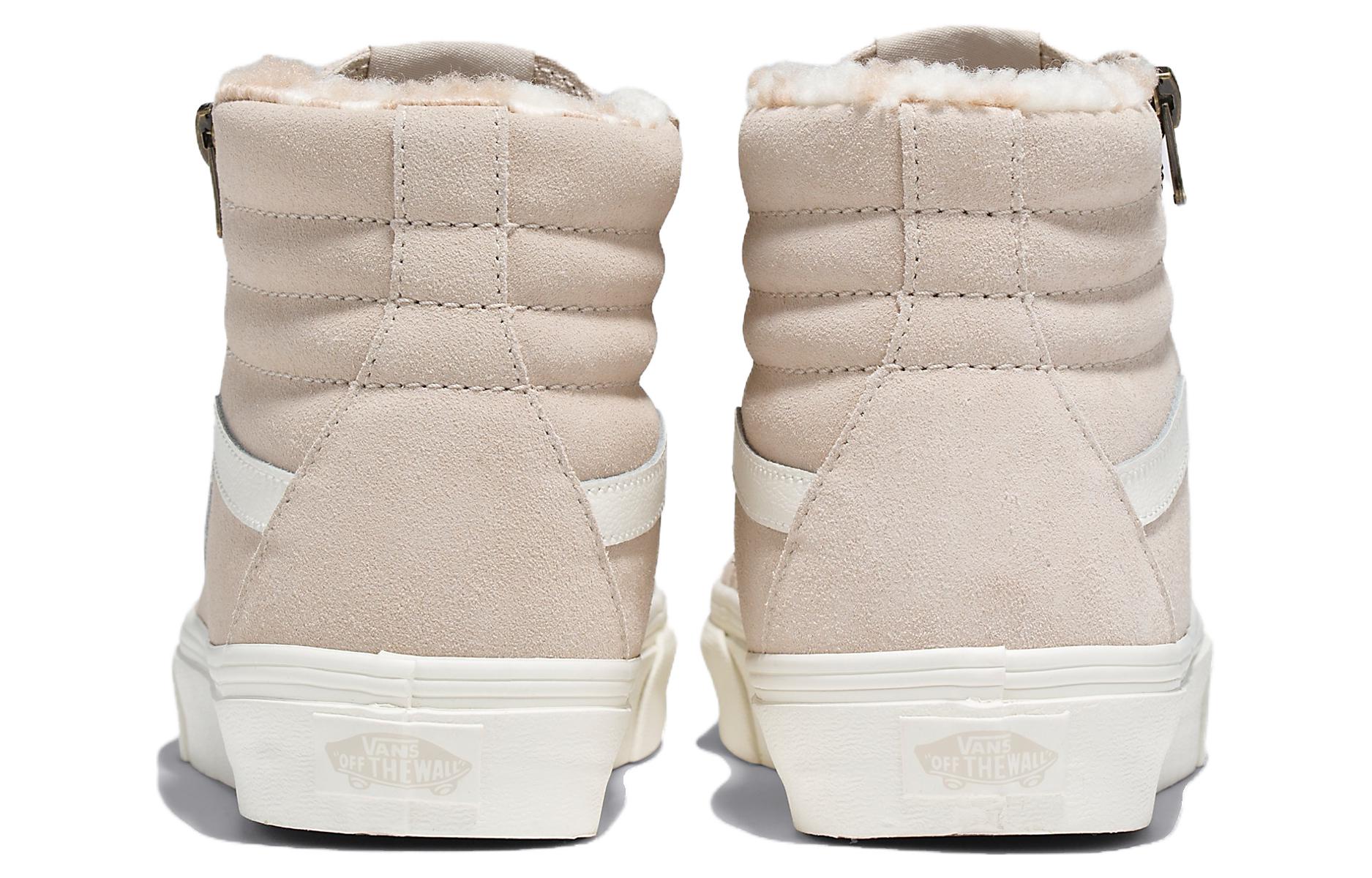Vans Sk8-Hi Reissue Side Zip Cozy Hug Sherpa 'Beige' VN0007NZBLL