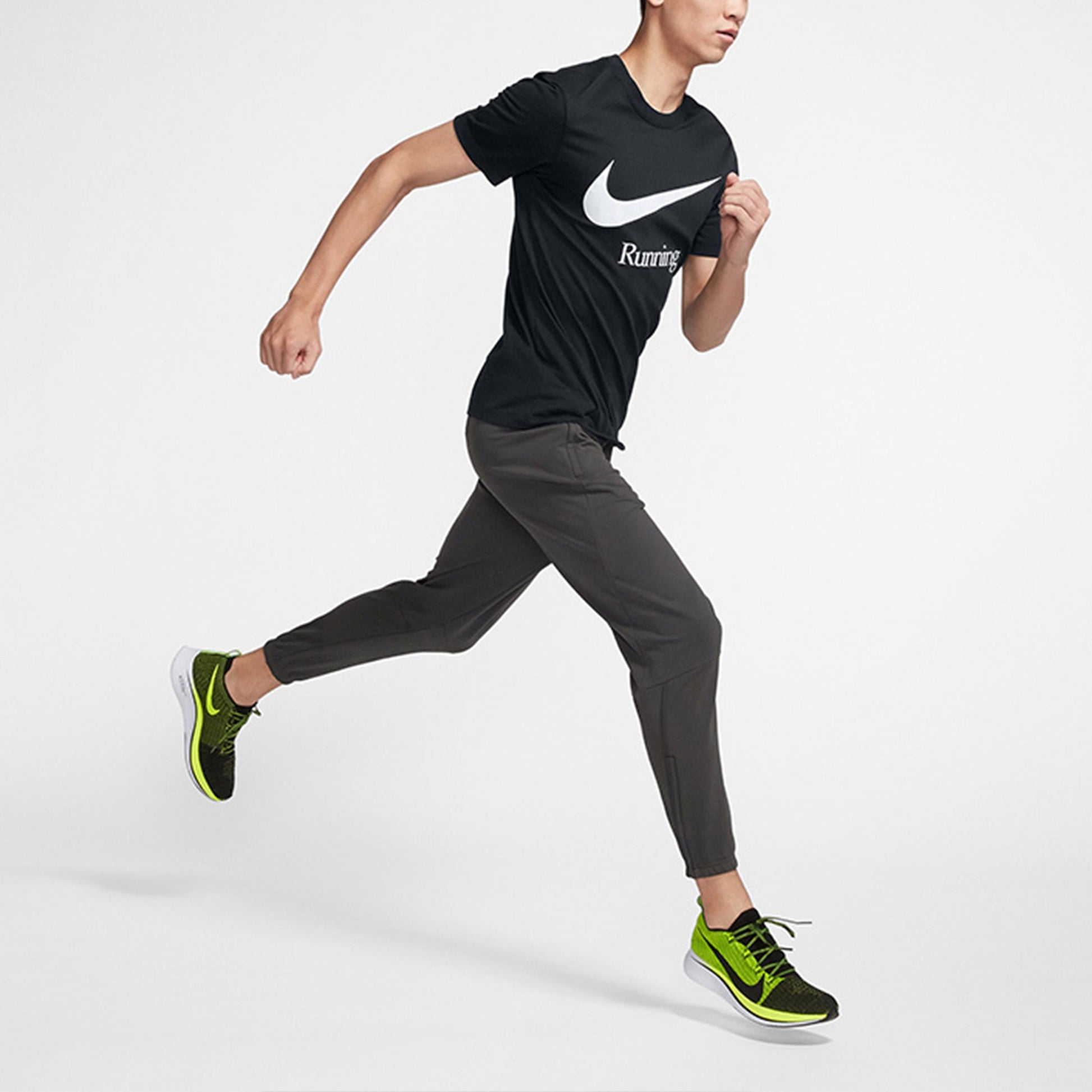 Nike Running Printing Running Sports Knit Male Black CK0638-010