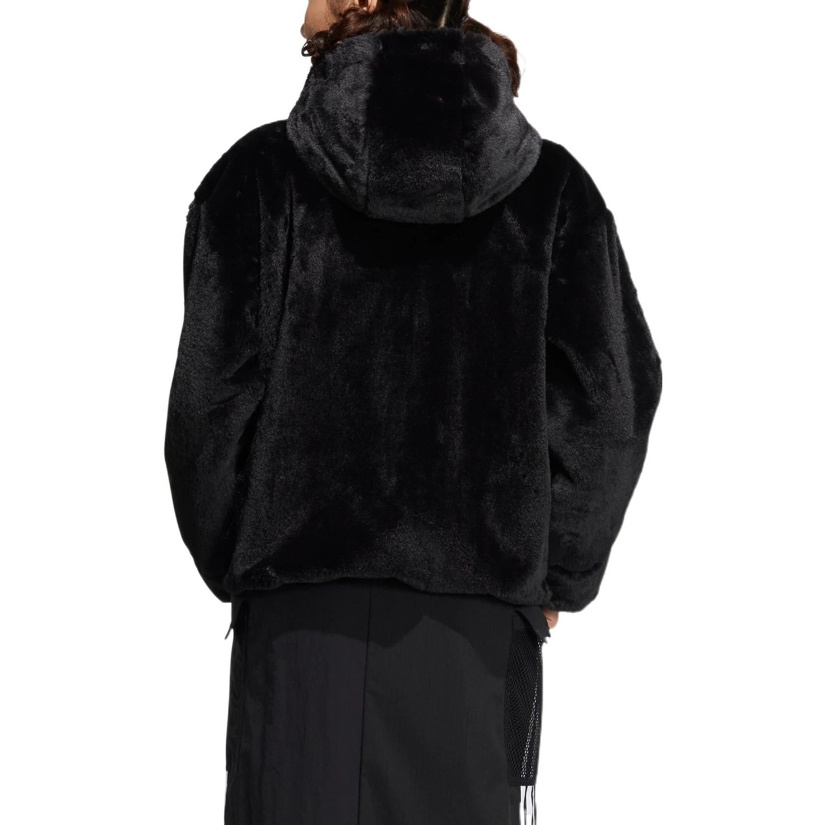 (WMNS) adidas Neo Winter Fur 'Black' HZ2432