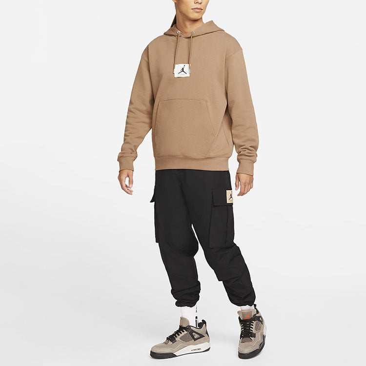 Air Jordan Statement Logo Printing Casual Sports Autumn Hoodie 'Brown' DA9817-256