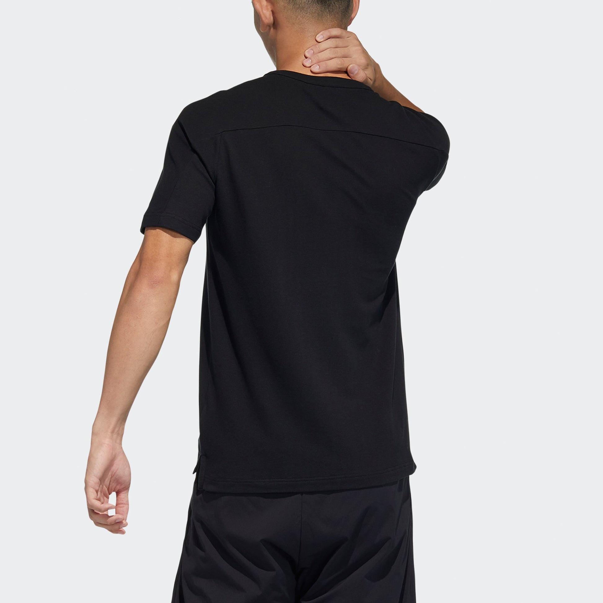 adidas Wj T Henly Sports Casual Short Sleeve Black GP1816