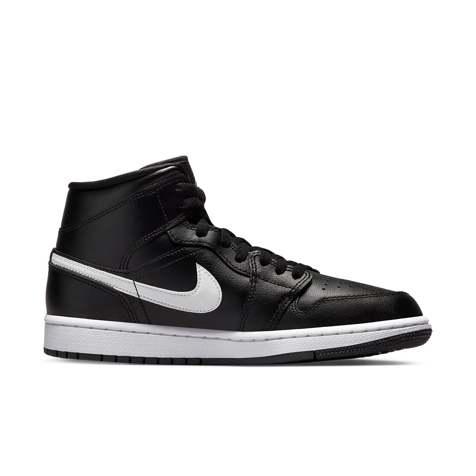 (WMNS) Air Jordan 1 Mid 'Black White' DV0991-001