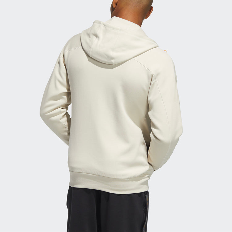 adidas Sports Hooded Jacket Creamy White HE9903