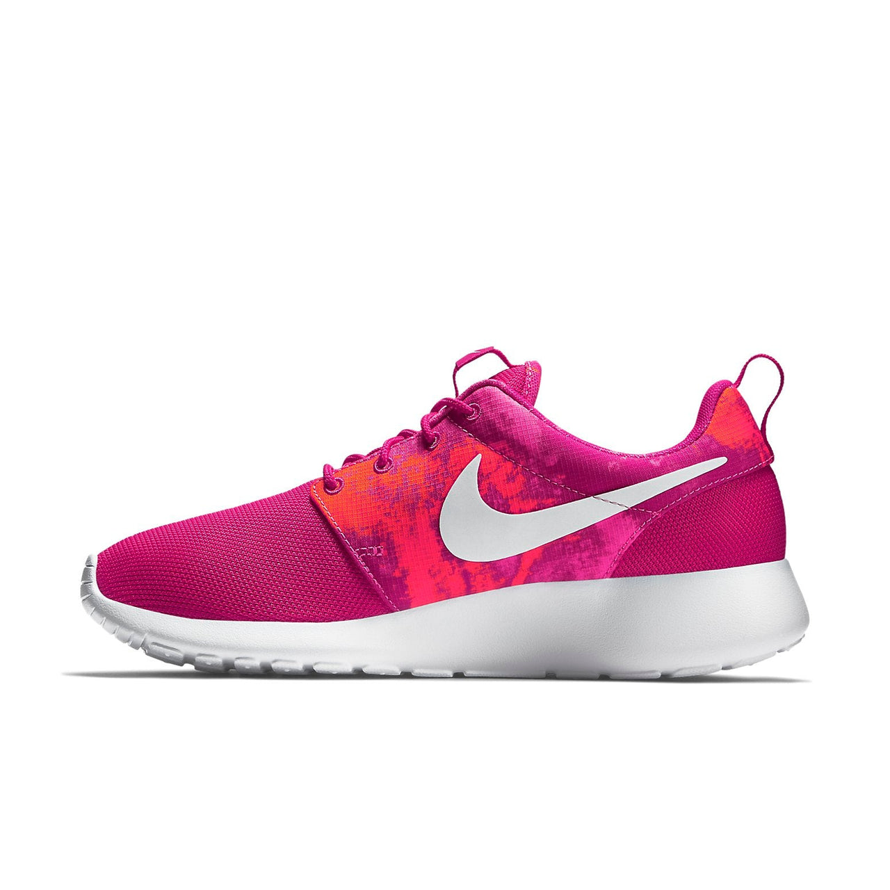 (WMNS) Nike Rosherun Print 'Pink White' 599432-613