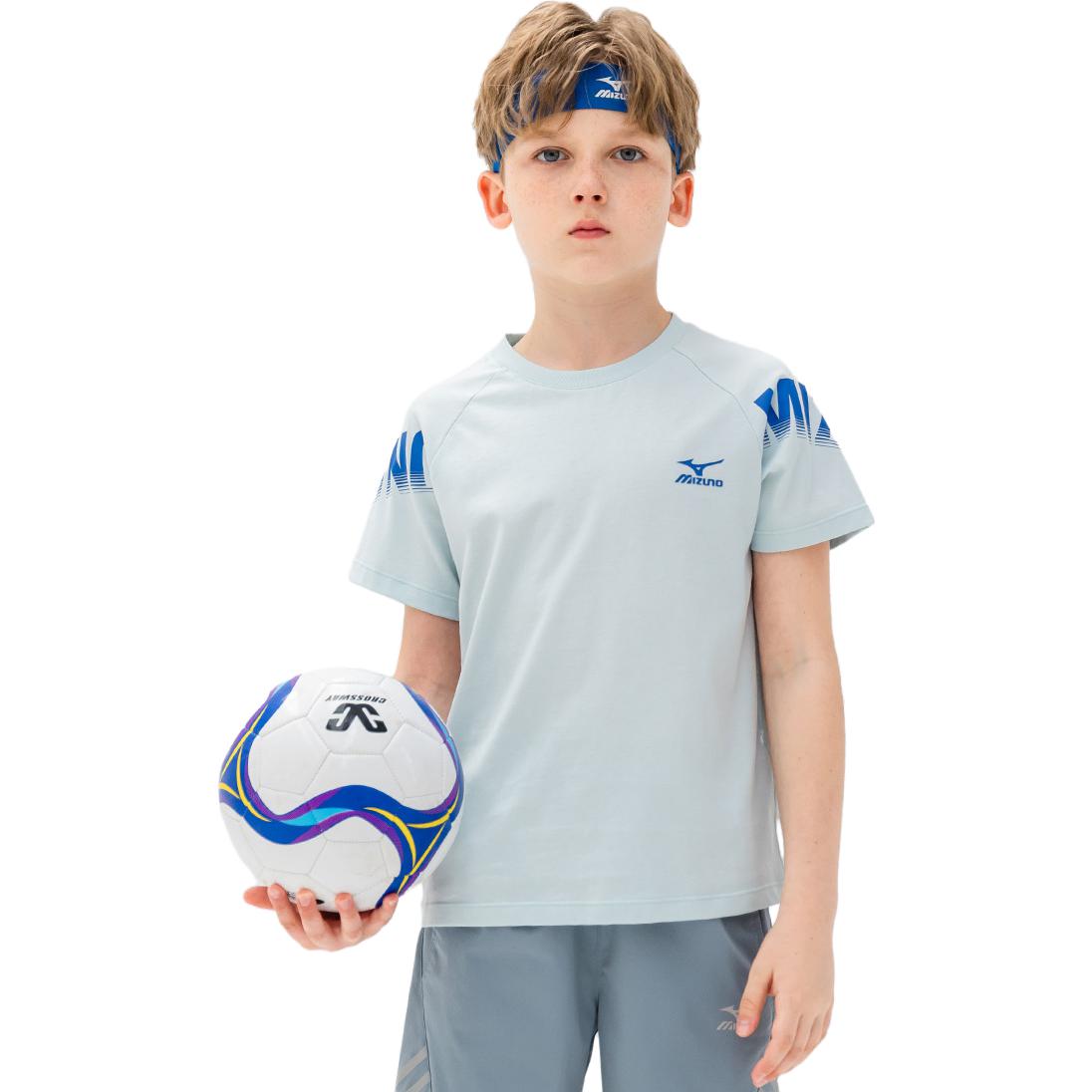 (GS) Mizuno Sportswear T-shirt 'Blue' T2267