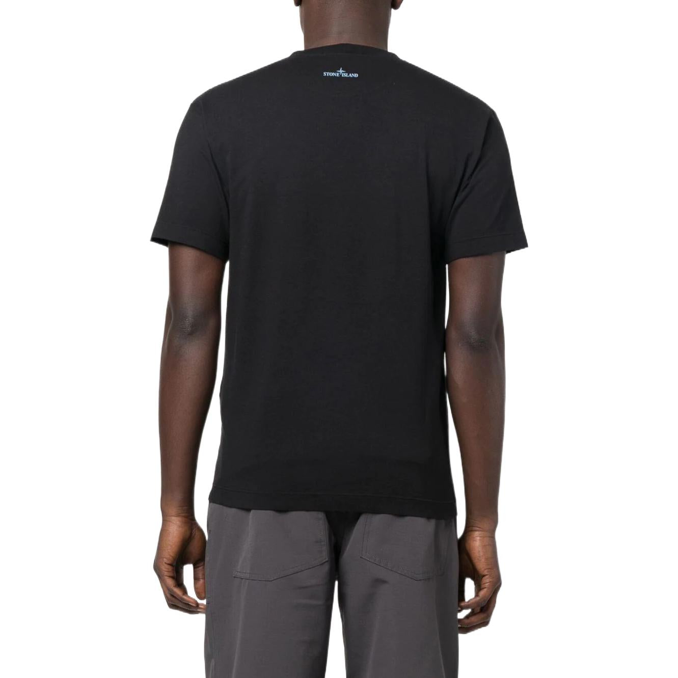 STONE ISLAND Graphic Print T-shirt 'Black' 77152NS88-V0029