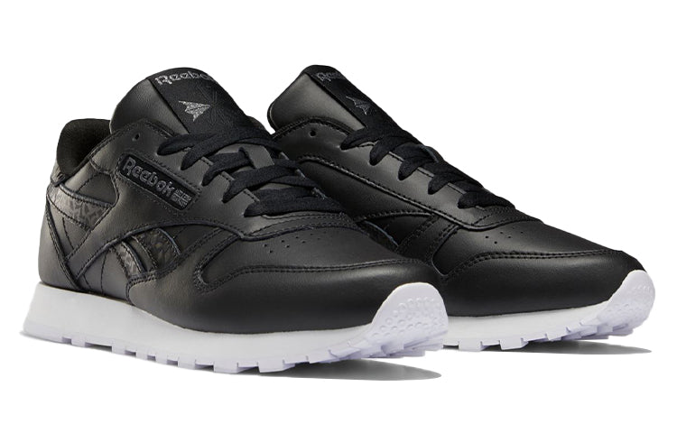 (WMNS) Reebok Classic Leather Running Shoes Black DV8155