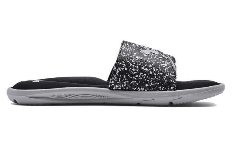 Under Armour Ignite 6 Graphic Strap Slide 'Black Mod Grey' 3024450-007