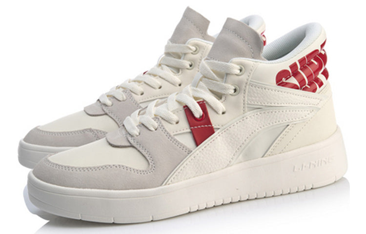 (WMNS) Li-Ning Superwave Mid 'White Red' AGCP164-1