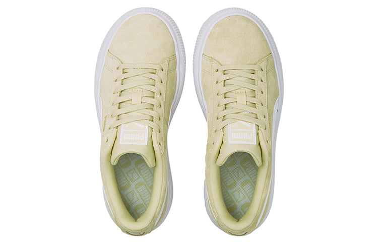 (WMNS) PUMA Suede Mayu Thick Sole Minimalistic Casual Skateboarding Shoes Khaki 380686-12