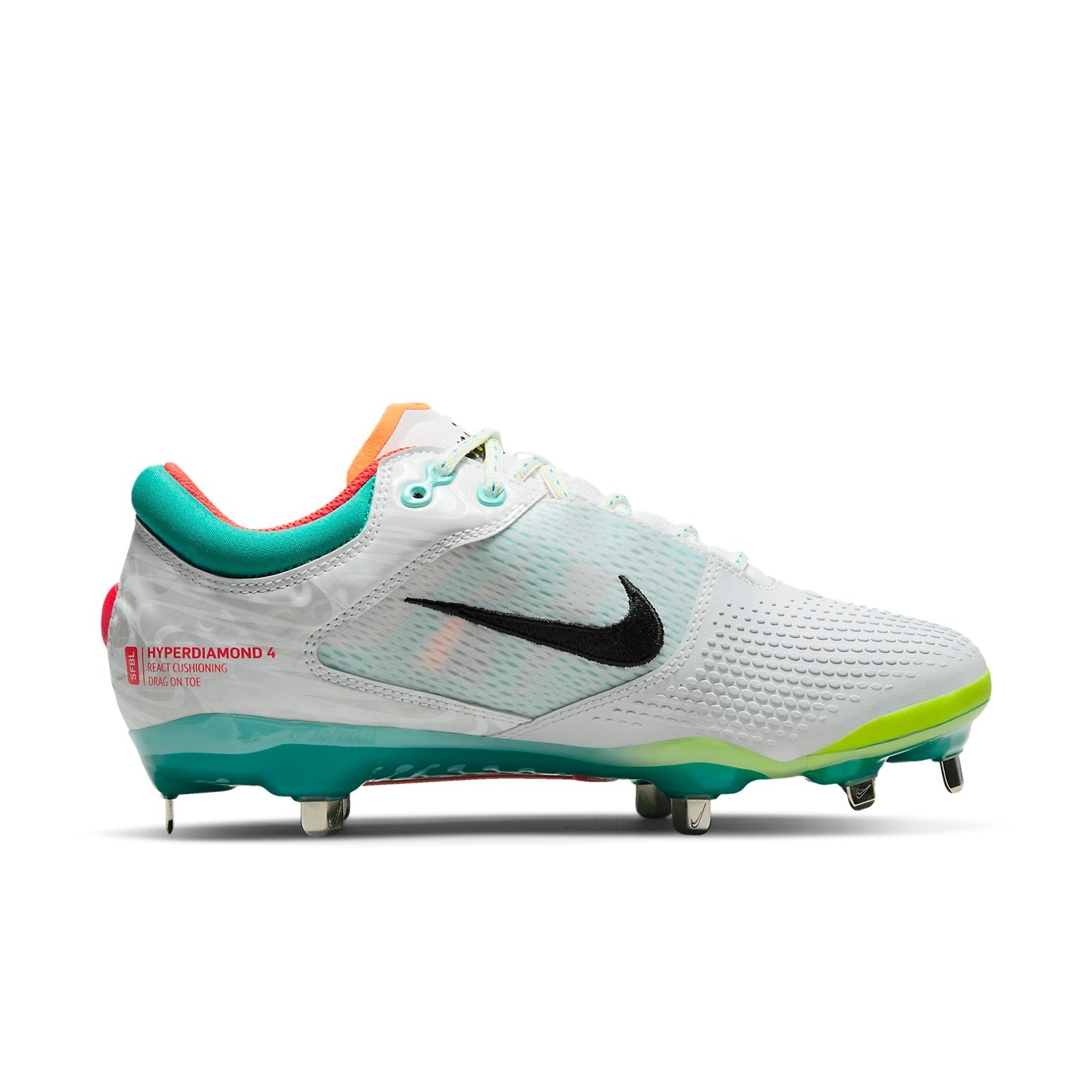 (WMNS) Nike Hyperdiamond 4 Elite 'White Turbo Green' CZ5917-107