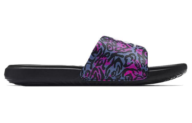 (WMNS) Under Armour Ansa Graphic Slipper Black/Purple 3024436-004