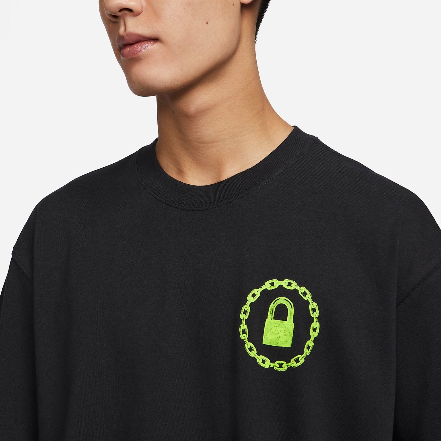 Nike SB On Lock Skateboarding T-Shirt 'Black' FJ1140-010