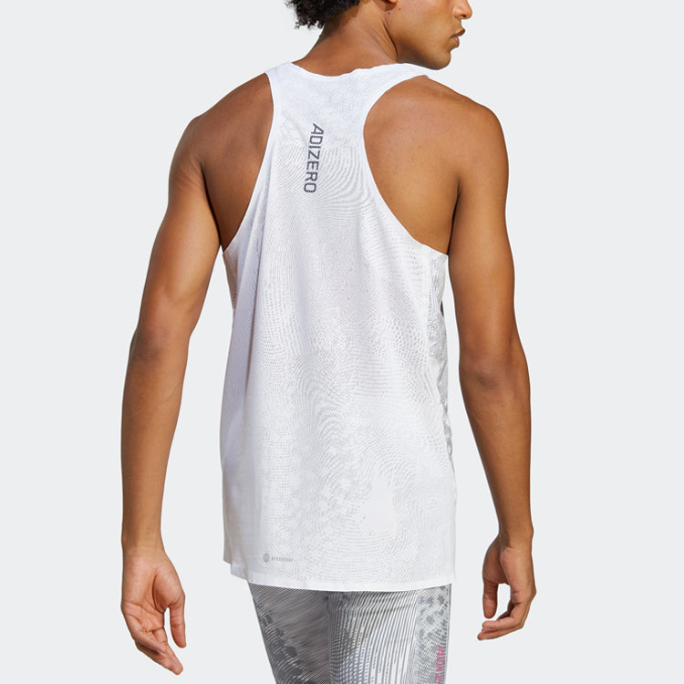 adidas Adizero Singlet 'White Grey' IA9340