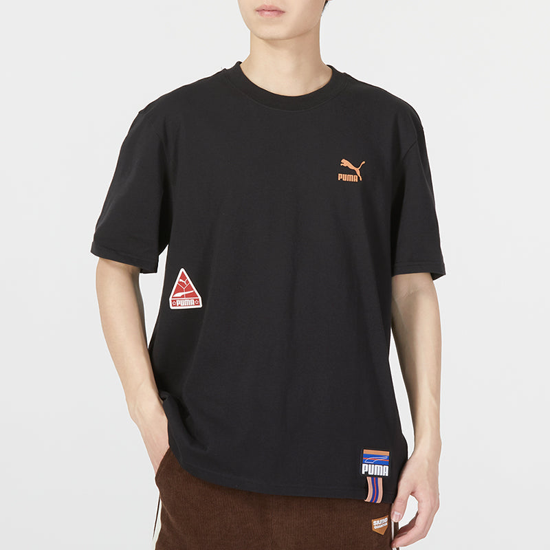 PUMA Sportswear Logo Tee 'Black' 677382-01