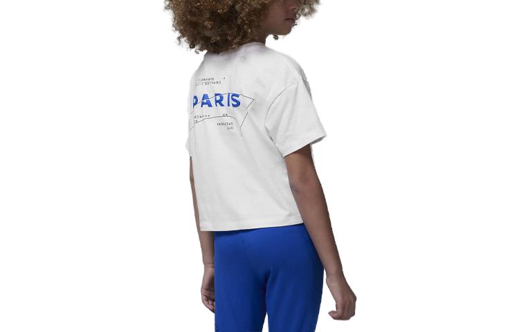 (GS) Air Jordan x Paris Saint-Germain T-Shirt 'White' FB0169-100