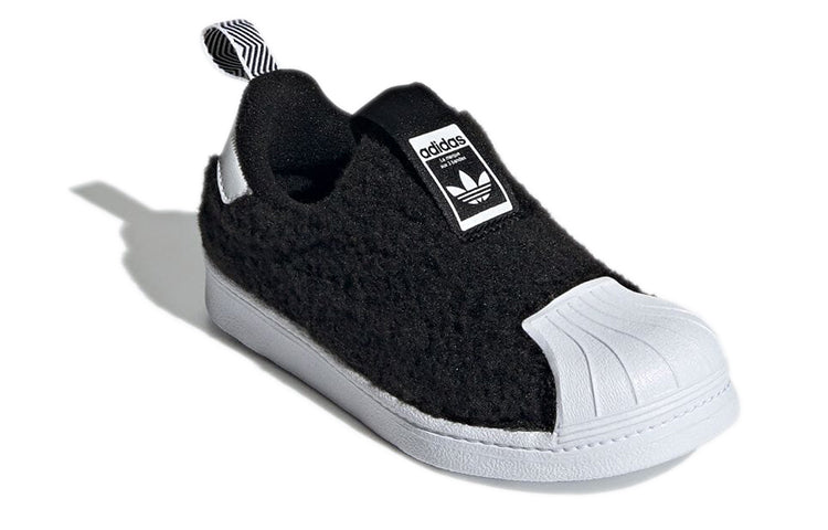 (GS) adidas Superstar 360 J 'Black Teddy Bear Fur' Q46315