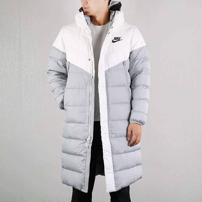 Nike Sportswear Windrunner Down Fill Long Hoodie Down Jacket For Men Grey Gray AA8854-101