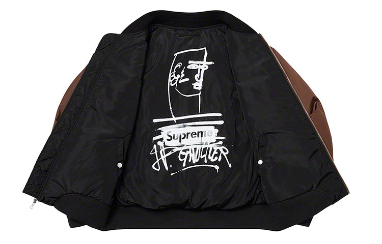 Supreme SS19 x Jean Paul Gaultier Reversible Backpack MA-1 Brown SUP-SS19-832