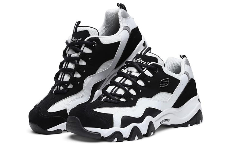 Skechers D'Lites 2.0 low Sports Shoes Black/White 666049-BKW