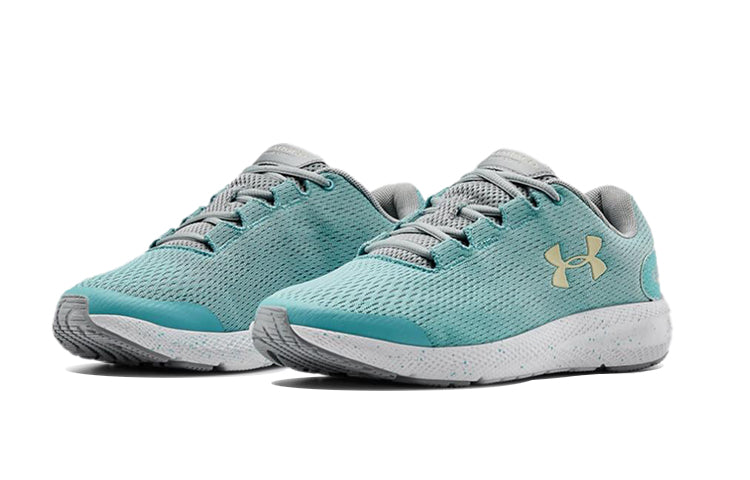 (GS) Under Armour Charged Pursuit 2 Grey/Blue 3022860-401