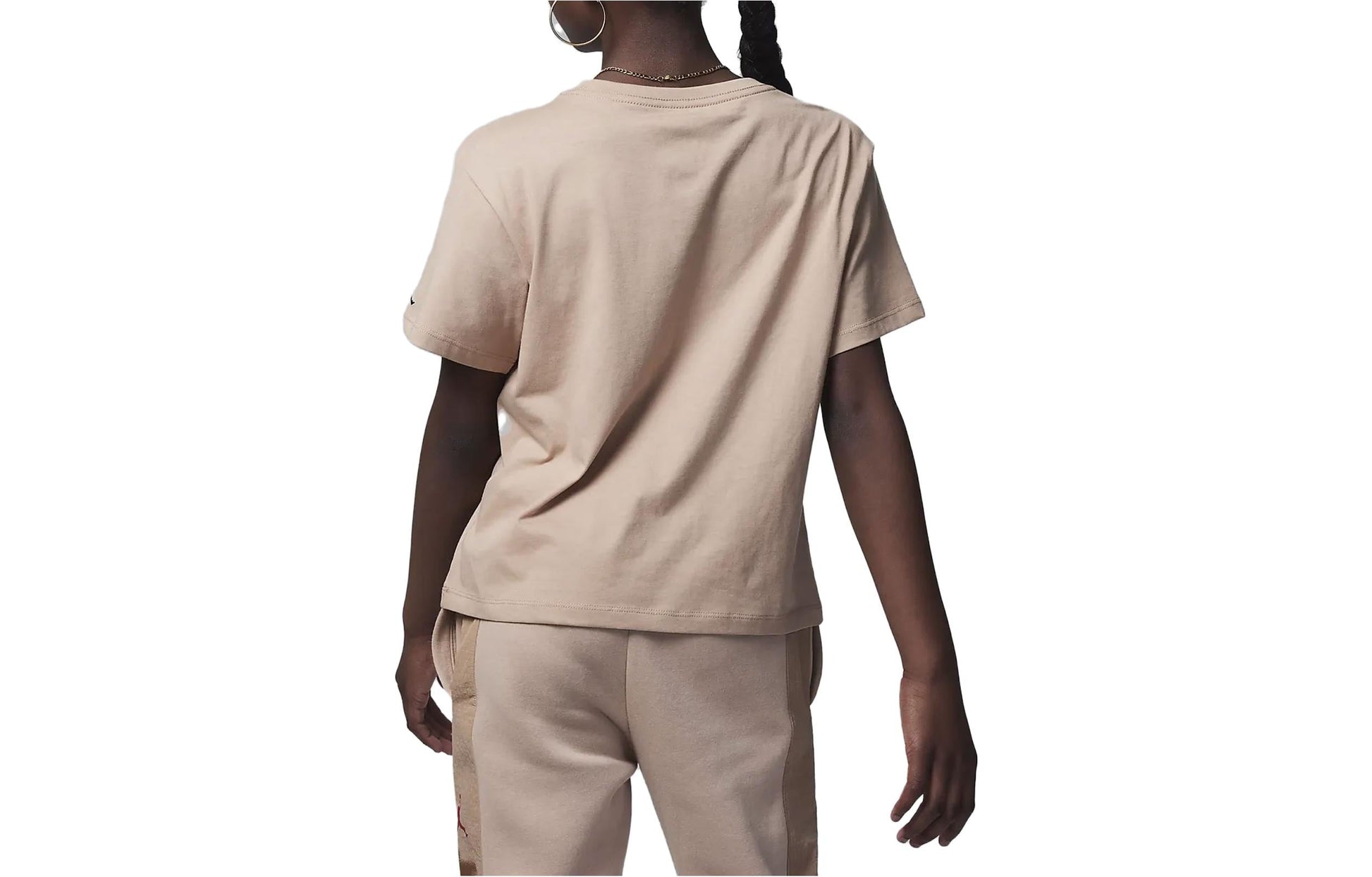 (GS) Air Jordan Post Up Boxy T-Shirt 'Beige' FV3272-200
