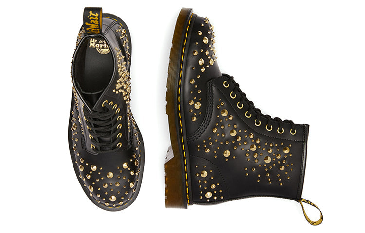 Dr. Martens 1460 Midas Gold Color 8 Martin boots Couple Style Black 25660001