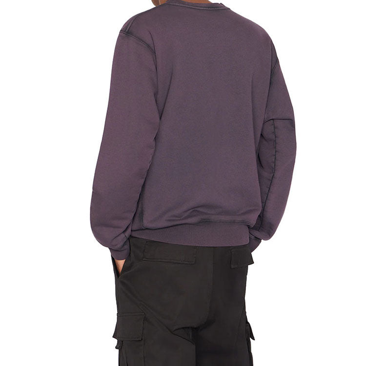 Men's DIOR FW21 Chest Lion Pattern Embroidered Pullover Lavender 143J687B0531-C340