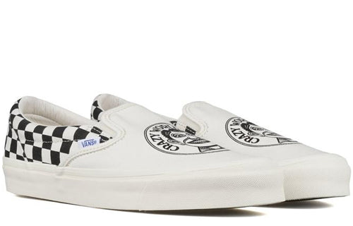 Vans John Van Hammersveld x OG Classic Slip-On LX 'Checker - Marshmallow Black' VN000UDFQLU