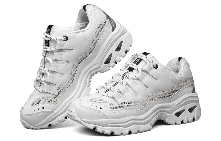 (WMNS) Skechers Energy Low Top Running Shoes White/Black 149225-WBK