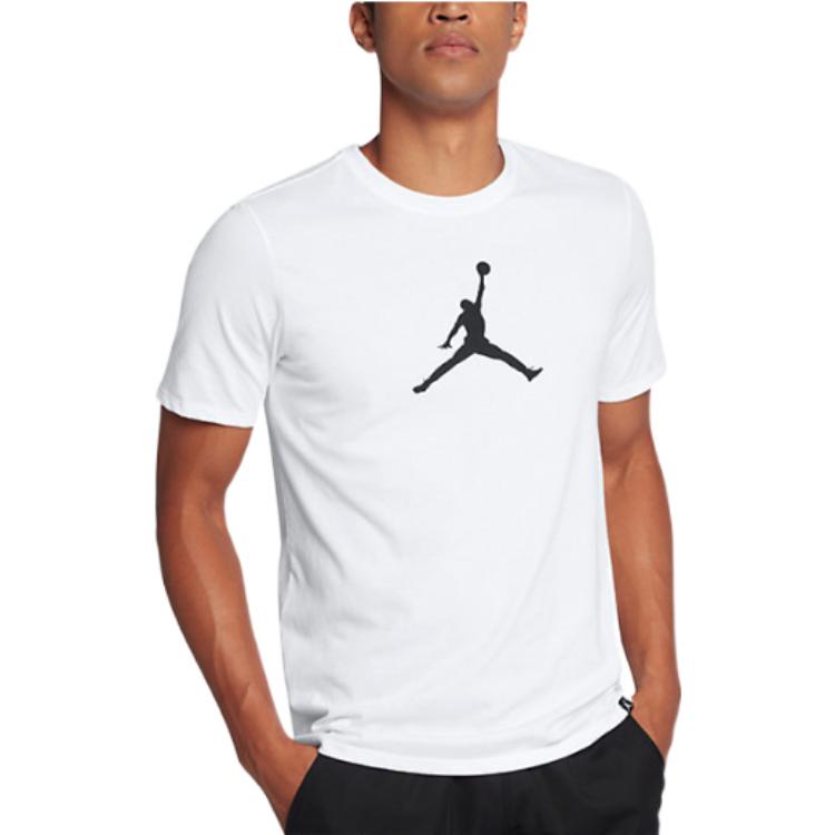 Air Jordan Flying  Sports Short Sleeve T-Shirt Men's White 925603-100